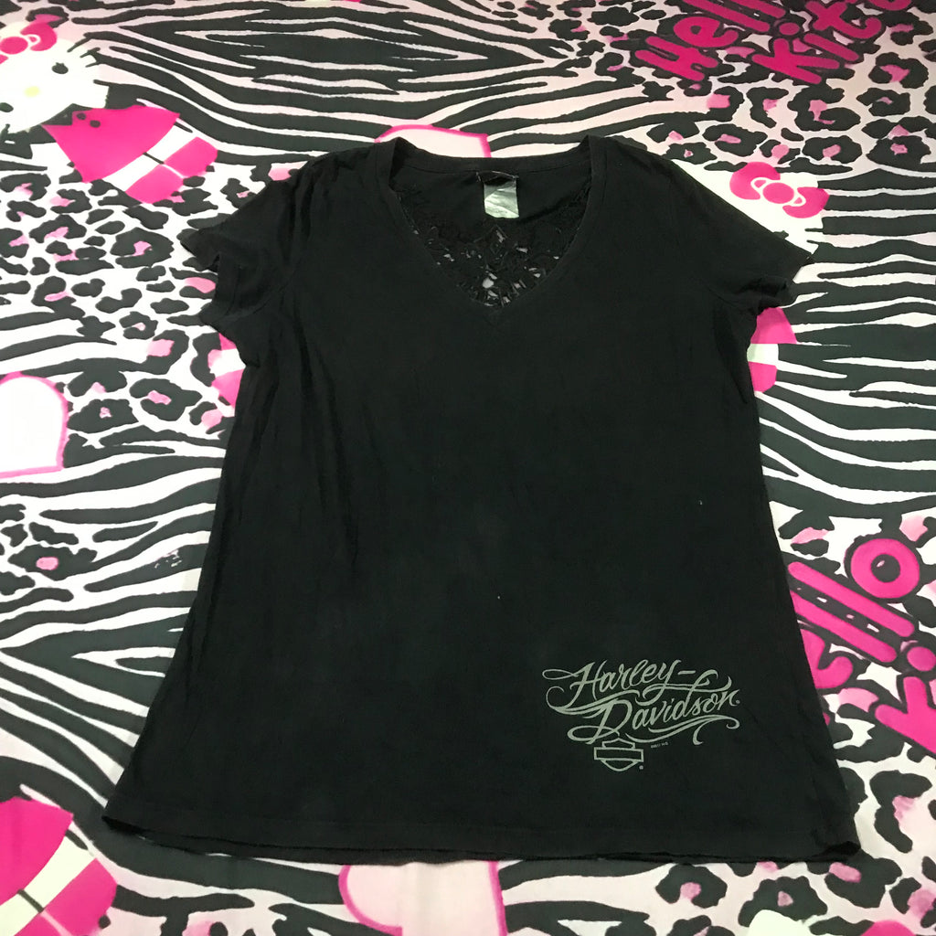 Harley Davison Angel Cut Out Lace Top