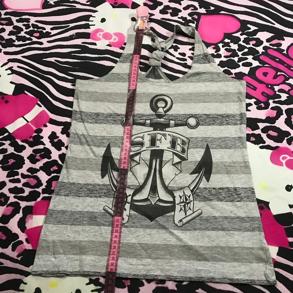 Stripe Sailor Y2K top
