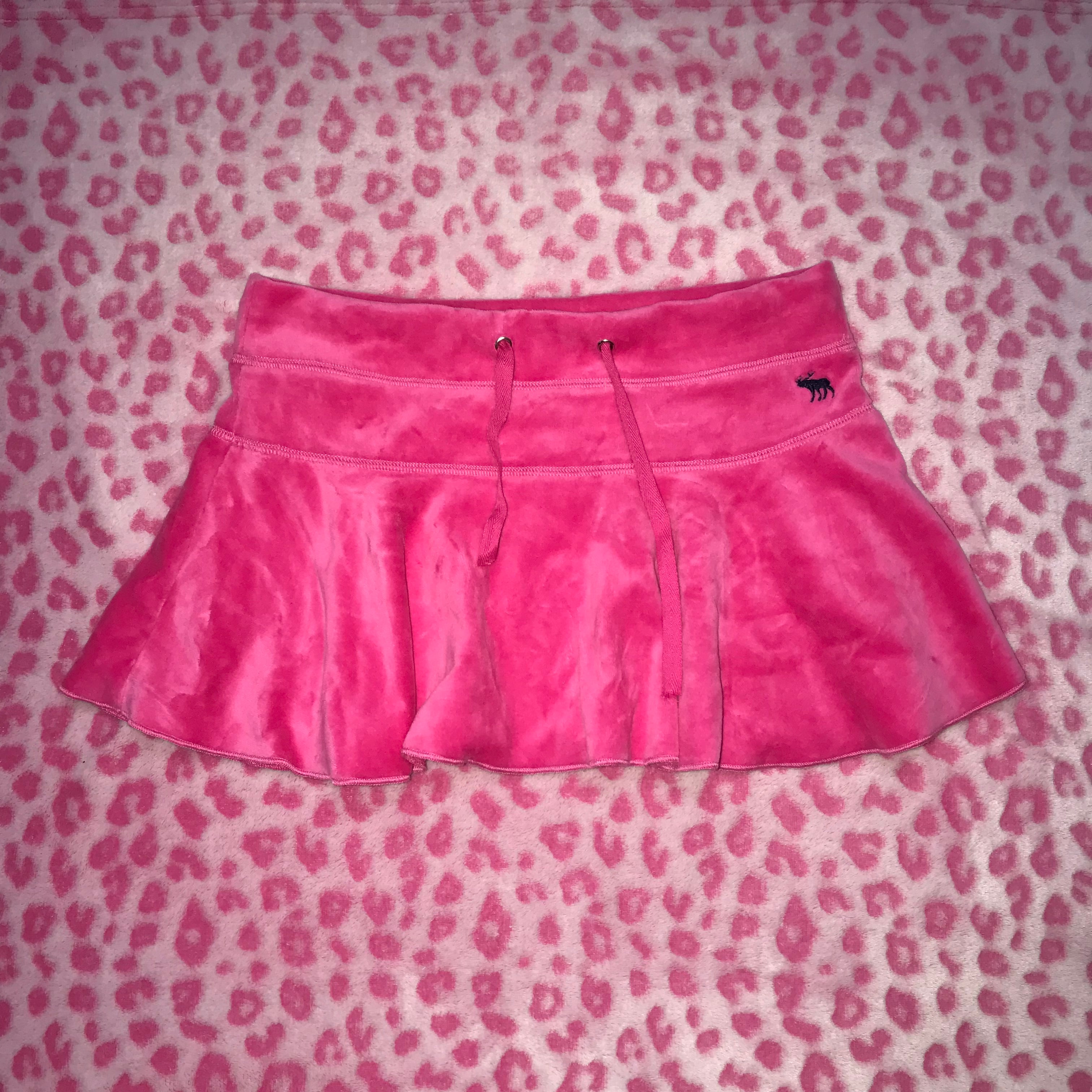 Abercrombie Pink Velour Mini Skirt