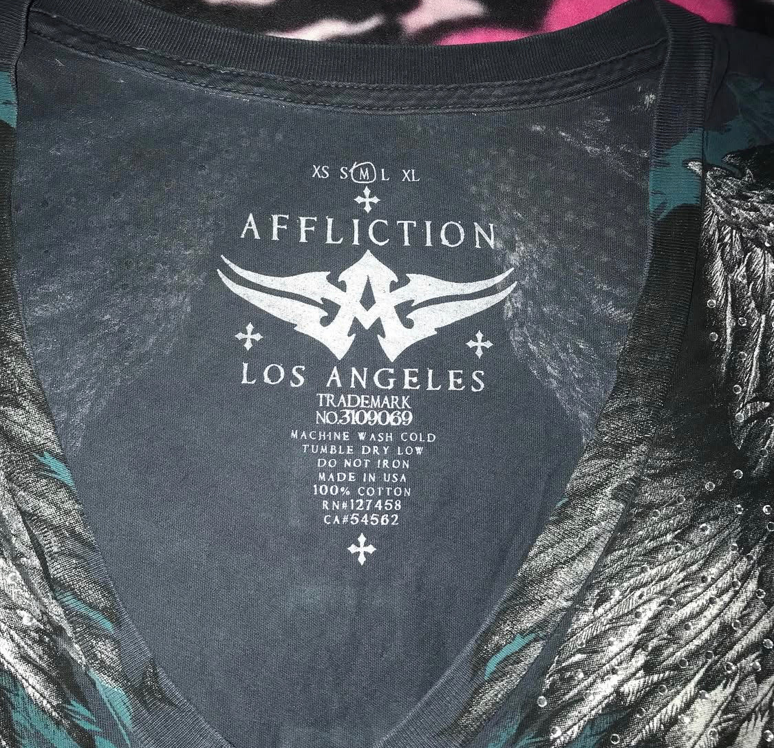 Affliction Angel Wing Top